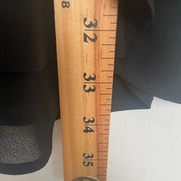 Jones New York Nightgown Black Chiffon Size XL Lace Trim Chemise Feminine Sexy - Picture 8 of 9